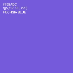 #755ADC - Fuchsia Blue Color Image