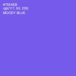 #755AEB - Moody Blue Color Image