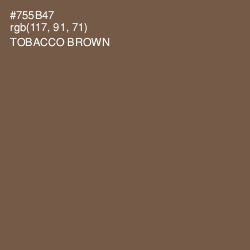 #755B47 - Tobacco Brown Color Image