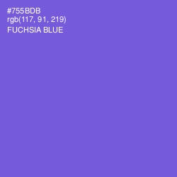 #755BDB - Fuchsia Blue Color Image