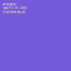 #755BDC - Fuchsia Blue Color Image