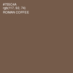 #755C4A - Roman Coffee Color Image