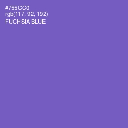 #755CC0 - Fuchsia Blue Color Image