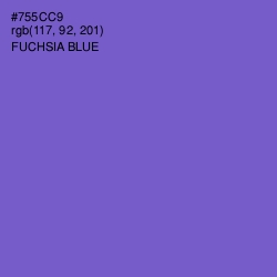 #755CC9 - Fuchsia Blue Color Image