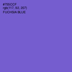 #755CCF - Fuchsia Blue Color Image