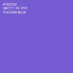 #755CD2 - Fuchsia Blue Color Image