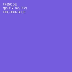 #755CDE - Fuchsia Blue Color Image