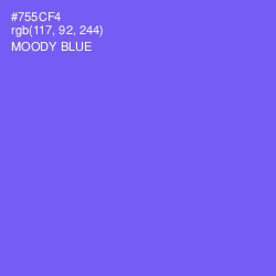 #755CF4 - Moody Blue Color Image