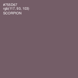 #755D67 - Scorpion Color Image