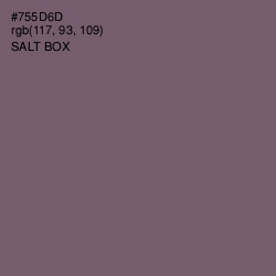 #755D6D - Salt Box Color Image