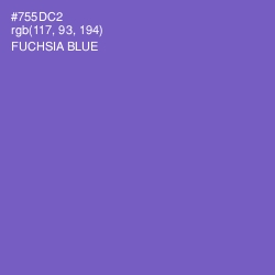 #755DC2 - Fuchsia Blue Color Image