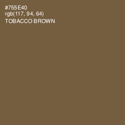 #755E40 - Tobacco Brown Color Image