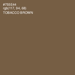 #755E44 - Tobacco Brown Color Image