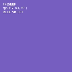 #755EBF - Blue Violet Color Image