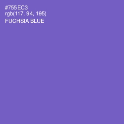 #755EC3 - Fuchsia Blue Color Image