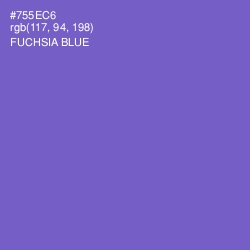 #755EC6 - Fuchsia Blue Color Image