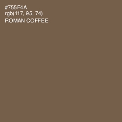 #755F4A - Roman Coffee Color Image