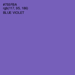 #755FBA - Blue Violet Color Image