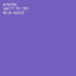 #755FBE - Blue Violet Color Image