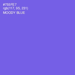 #755FE7 - Moody Blue Color Image