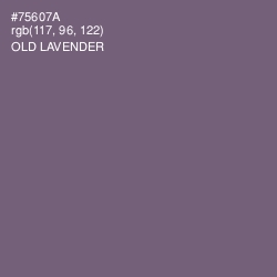#75607A - Old Lavender Color Image