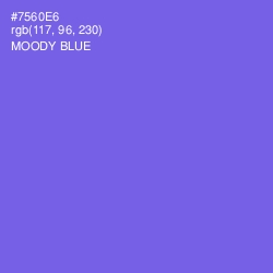 #7560E6 - Moody Blue Color Image