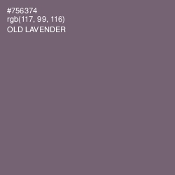 #756374 - Old Lavender Color Image