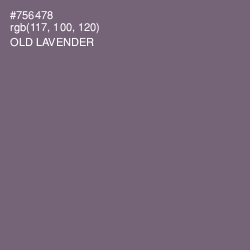 #756478 - Old Lavender Color Image