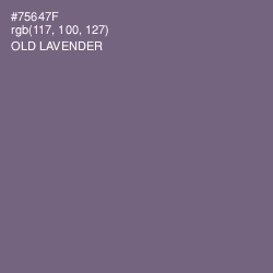 #75647F - Old Lavender Color Image