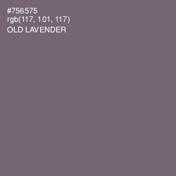 #756575 - Old Lavender Color Image