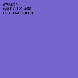 #7565CD - Blue Marguerite Color Image