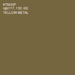 #75663F - Yellow Metal Color Image