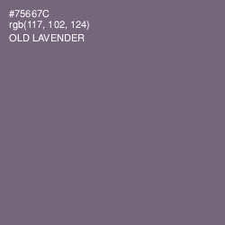 #75667C - Old Lavender Color Image