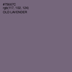 #75667C - Old Lavender Color Image