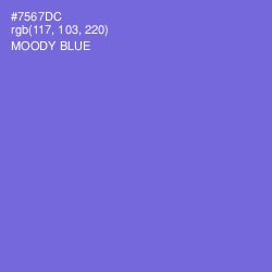 #7567DC - Moody Blue Color Image