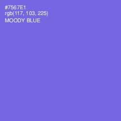 #7567E1 - Moody Blue Color Image