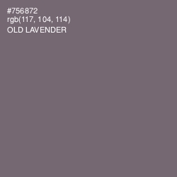 #756872 - Old Lavender Color Image