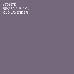 #75687D - Old Lavender Color Image