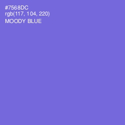 #7568DC - Moody Blue Color Image