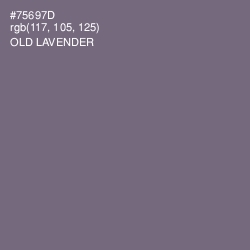 #75697D - Old Lavender Color Image
