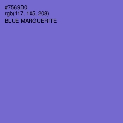 #7569D0 - Blue Marguerite Color Image