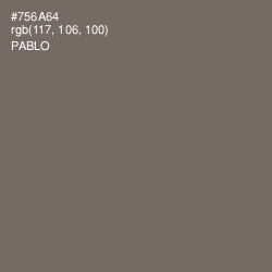 #756A64 - Pablo Color Image