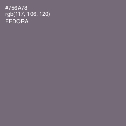 #756A78 - Fedora Color Image