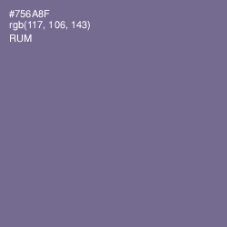 #756A8F - Rum Color Image