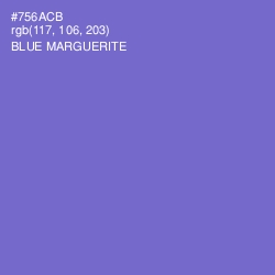 #756ACB - Blue Marguerite Color Image