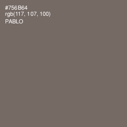 #756B64 - Pablo Color Image