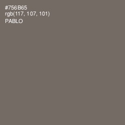 #756B65 - Pablo Color Image
