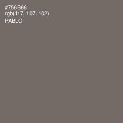#756B66 - Pablo Color Image