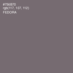 #756B70 - Fedora Color Image