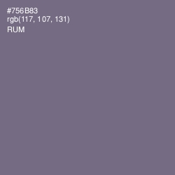 #756B83 - Rum Color Image